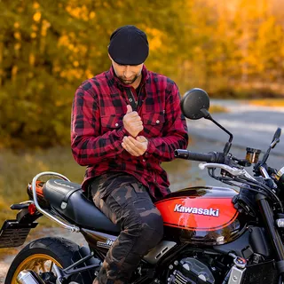 Moto košeľa BOS Lumberjack - Orange