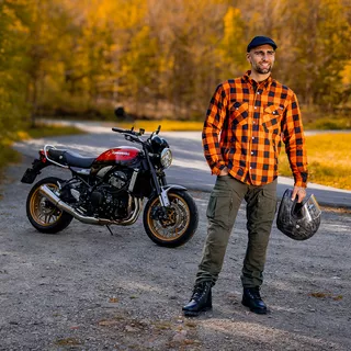 Moto košeľa BOS Lumberjack - Orange