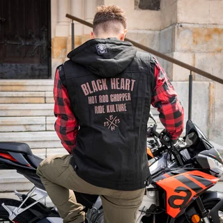 Moto bunda W-TEC Black Heart Radikaal - červeno-čierna