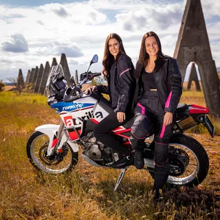 Dámske moto nohavice W-TEC Durmanes Lady - čierno-ružová