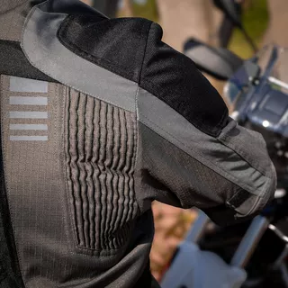 Touringová moto bunda W-TEC Smackton - 2.akosť - čierno-zelená