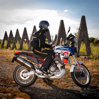 Pánske letné moto nohavice W-TEC Toranio - čierno-žltá