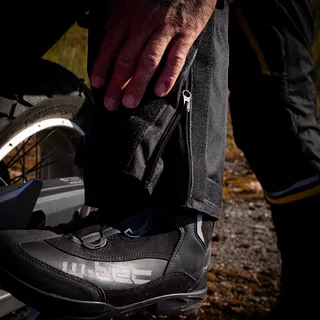 Pánske letné moto nohavice W-TEC Toranio - čierno-žltá