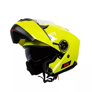 Výklopná moto prilba W-TEC Cullo - fluo žltá