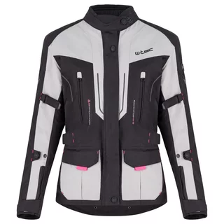Dámska moto bunda W-TEC Xenia - čierno-šedá