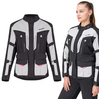 Dámska moto bunda W-TEC Xenia - čierno-šedá