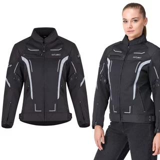 Letná dámska moto bunda W-TEC Mirelia - čierno-šedá