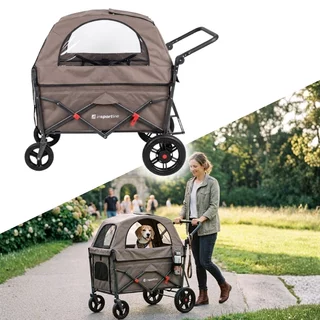 Skladací transportný vozík inSPORTline StrayPaws s možnosťou prepravy psov