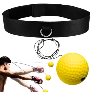 Reflexná boxovacia loptička na hlavu inSPORTline Respell Light 18g s čelenkou