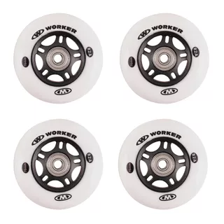 In-line kolieska WORKER 70mm a ložiská ABEC-5 Chrome - Set 4 ks