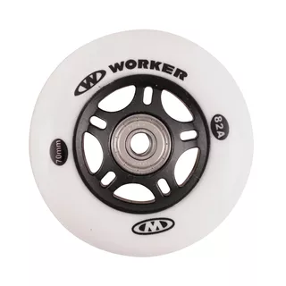 In-line kolieska WORKER 70mm a ložiská ABEC-5 Chrome - Set 4 ks