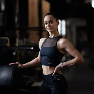 Vystužená športová podprsenka Nebbia FIT Activewear 437 - blue