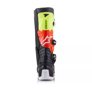 Moto topánky Alpinestars Tech 7 čierna/žltá fluo/červená fluo - čierna/žltá fluo/červená fluo