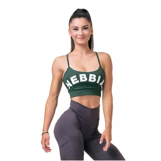 Športová podprsenka Nebbia Classic Hero 579 - Black - Dark Green
