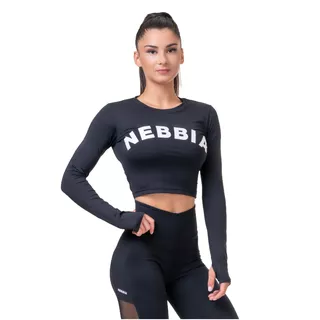 Dámsky crop top s dlhým rukávom Nebbia Sporty Hero 585
