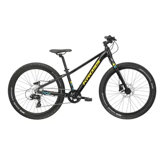Juniorský bicykel Kross LEVEL JR 2.0 24" Gen 007 - čierna / žltá / lesk - čierna / žltá / lesk