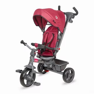 Detská trojkolka s vodiacou tyčou Coccolle Primo - magenta
