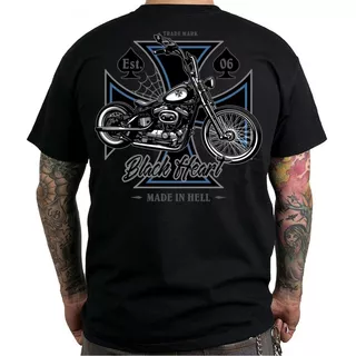 Tričko BLACK HEART Chopper Cross