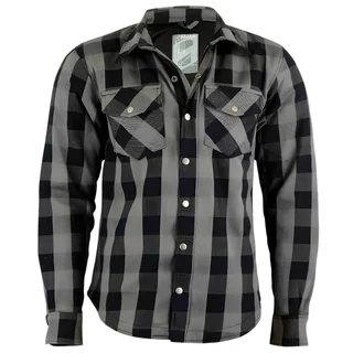 Moto košeľa BOS Lumberjack - grey-black