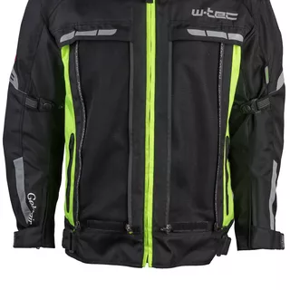 Moto bunda W-TEC Gelnair - 2.akosť - čierno-zelená