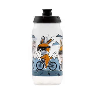 Cyklo fľaša Kellys Kolibri 0,55l - Pink - Transparent Kids