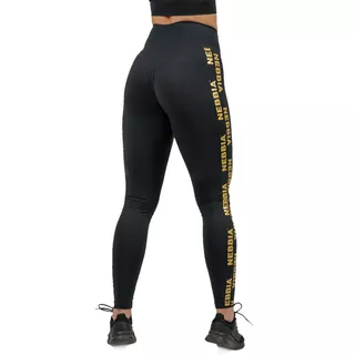 Dámske legíny s vysokým pásom Nebbia INTENSE Iconic 834 - Black/Gold