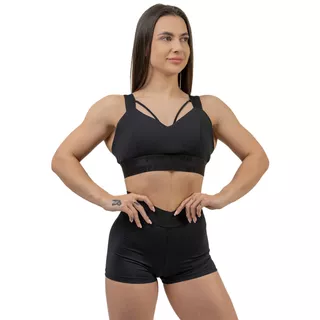 Dámska športová podprsenka s výstužou Nebbia INTENSE Iconic 844 - Black/Gold