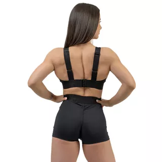 Dámska športová podprsenka s výstužou Nebbia INTENSE Iconic 844 - Black/Gold
