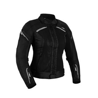 Dámska letná textilná moto bunda BOS Aylin - Silver Grey