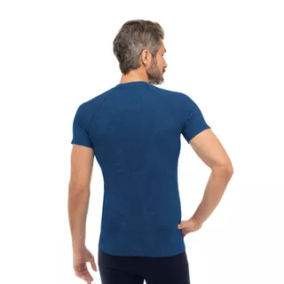 Pánske tričko Brubeck 3D Run PRO s krátkym rukávom - blue