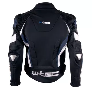 Pánska kožená moto bunda W-TEC Velocity - čierna-fluo