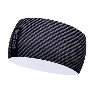 Športová čelenka Attiq Lycra Thermo - Mountain Blue - carbon