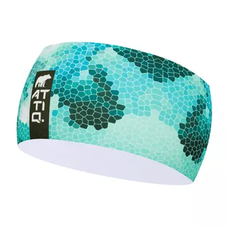 Športová čelenka Attiq Lycra Thermo - Mountain Blue - Ocean