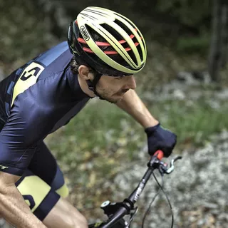 Cyklo prilba Abus Aventor - Neon žltá