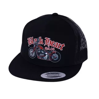 Šiltovka BLACK HEART Red Chopper Trucker