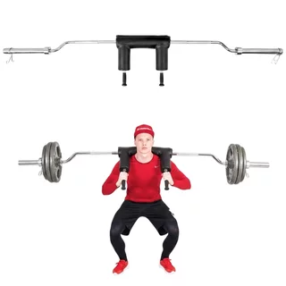 Olympijský hriadeľ na drepy inSPORTline Squabar 239,3cm/50mm 25,5kg, do 317kg, s objímkami