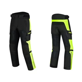 Detské rastúce moto nohavice W-TEC Pinapoco - čierna-fluo
