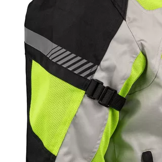 Pánska letná moto bunda W-TEC Saigair - Fluo Yellow-Black