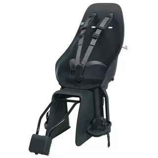 Zadná sedačka na bicykel s adaptérom a nosičom na sedlovku Urban Iki - Sakura ružová/Shinju biela - Bincho čierna/Bincho čierna