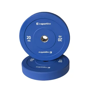 Gumový kotúč inSPORTline Bumper Plate Go 20 kg 50 mm