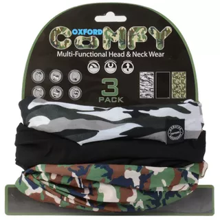 Univerzálny multifunkčný nákrčník Oxford Comfy 3-pack - camo - camo