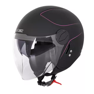 Prilba na skúter W-TEC Vernante - 2.akosť - Glossy Black