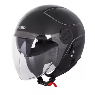 Prilba na skúter W-TEC Vernante - 2.akosť - Glossy Black - Glossy Black
