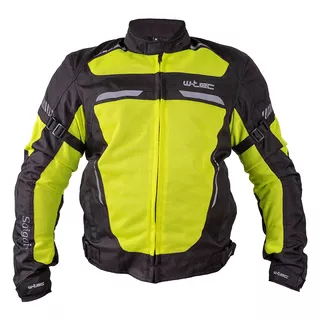 Pánska letná moto bunda W-TEC Saigair - Fluo Yellow-Black - Fluo Yellow-Black