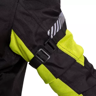 Pánska letná moto bunda W-TEC Saigair - Fluo Yellow-Black