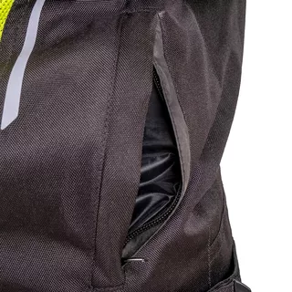 Pánska letná moto bunda W-TEC Saigair - Fluo Yellow-Black