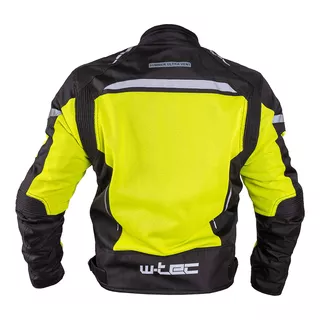 Pánska letná moto bunda W-TEC Saigair - Fluo Yellow-Black