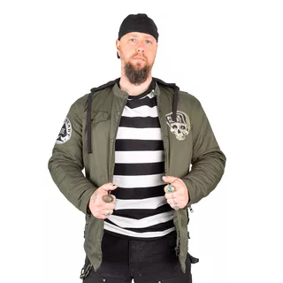 Pánska bunda W-TEC Black Heart Khaki Jacket s aramidom - 2.akosť - Garage Built
