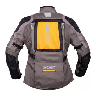 Dámska touringová moto bunda W-TEC Smackton Lady - šedo-oranžová