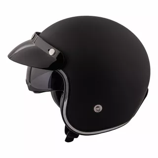 Moto prilba W-TEC YM-629SV so slnečnou clonou - čierna- lesk